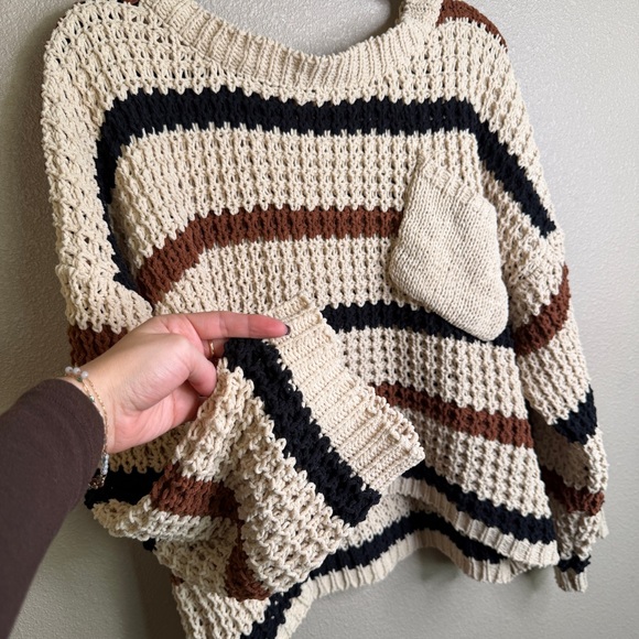 POL Chunky Striped Ultra-Soft Knit Sweater – Size Small - Picture 2 of 7